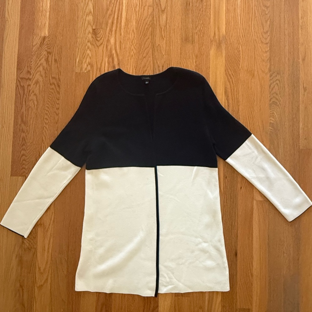 Talbots Colorblock Long Cardigan